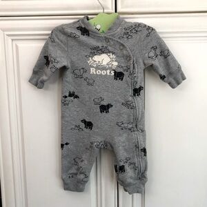 Roots Baby geometric animal print Romper